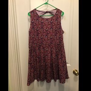 Multi colored target dress